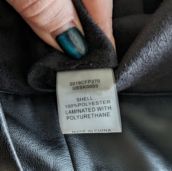 Universal Standard Sillaro Black Vegan Leather Pencil Skirt - Picture 7 of 8